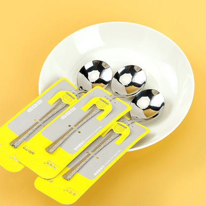 6449 Crown Rabbit Hammered Waist-Designed Round Spoon M.66