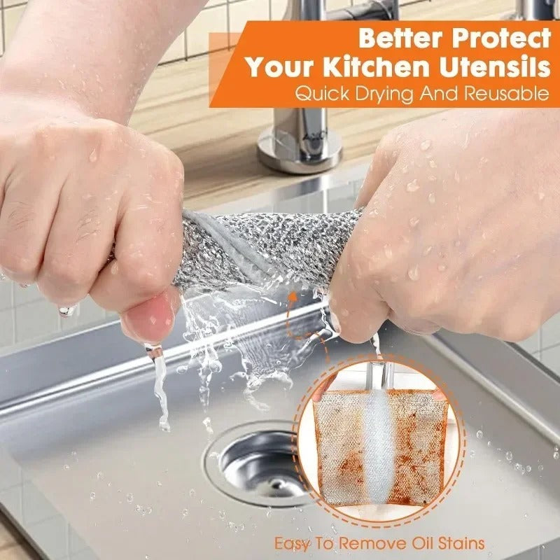 Multipurpose Wire Dishcloth Wire Cleaning Cloth for Kitchen Washcloth