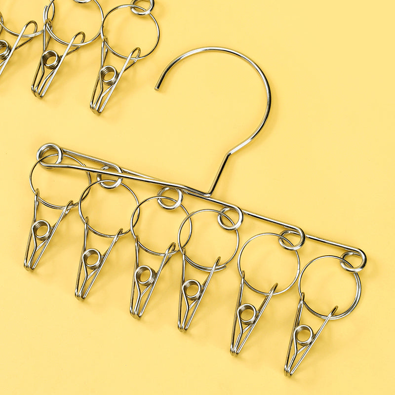 Bai'an Yuan 8655 Six Convenient Stainless Steel Sock Clips M28