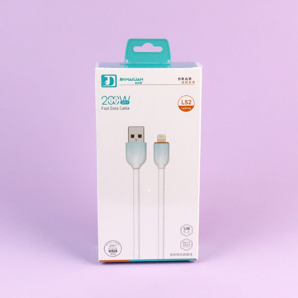 1.2m Ultra-soft Frost-resistant Data Cable - Model L52 (Apple Compatible) A12JPDB