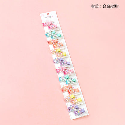 M42 Long Strip Cartoon Bowtie Accessory Hair Clips for Kids
