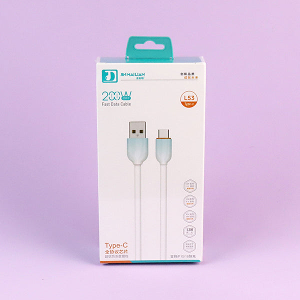 1.2m Full Protocol Chip Type-C Data Cable - Model L53 (Huawei Compatible) A12JPDB