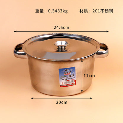 Model 025 20cm Double-Ear Pot (with Lid) M.61 JPDB
