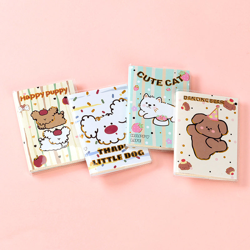 75100 Cartoon Gilded Glue-Bound Notebook (A7) Mini Portable Kids School Stationery M.81