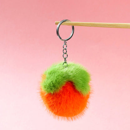 Large Chinese Auspicious Persimmon Pom-pom Bag Charm M.41 M.46 M.72