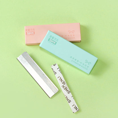 Tres cajas de cuchillas para recortar cejas (5 piezas por caja) S-504 M.50 