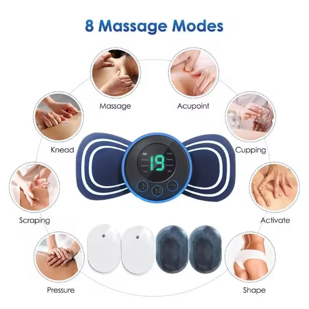 Mini masajeador eléctrico Activar el masaje de adelgazamiento muscular Alivia eficazmente todo tipo de dolor físico Protección de la salud es 