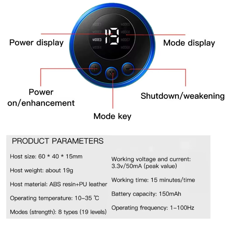 AI Electric Massager Effectively Relieve Pain In The Neck, Back, Waist, Legs Activate Muscle Slimming Massage And Body Health Care