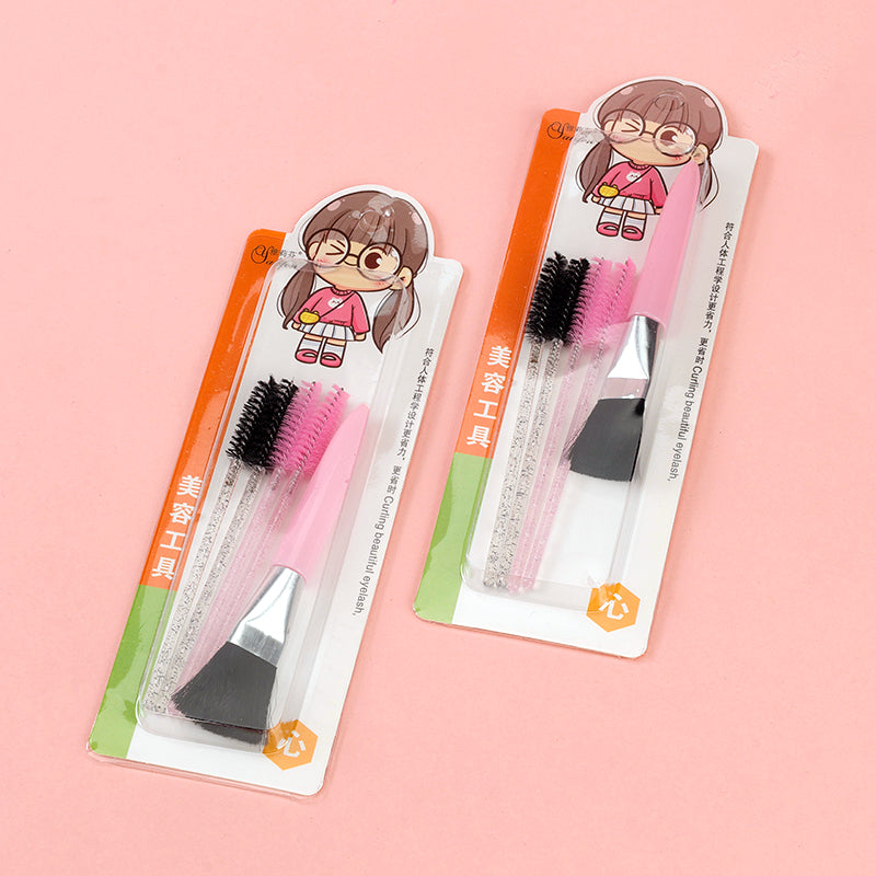 Set de cepillo de tarjeta de succión + cepillo para cejas (1+4) M.50 