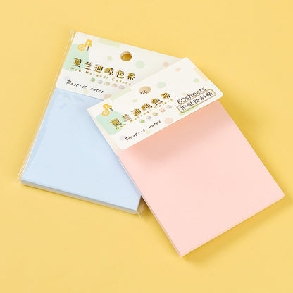 7055 Morandi Eye-Protection Sticky Notes Low-Saturation Colors 80g Thick Paper Office & School Use M.81