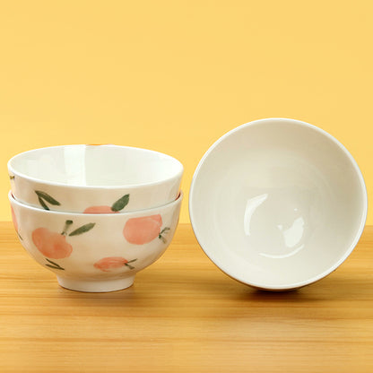 4.5-inch Printed Rainstone Bowl with Honey Peach Pattern M.66 JPDB