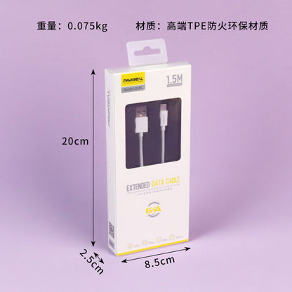 Cable de datos de carga ultrarrápida original de 1,5 m - Modelo Q58C (compatible con Huawei) A12 JPDB 