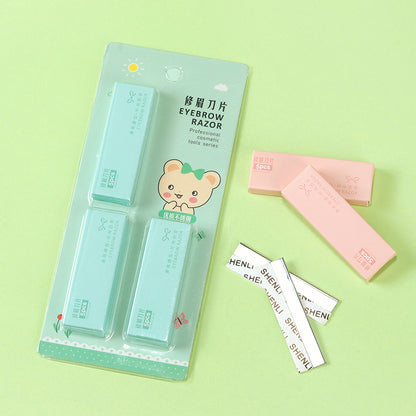 Tres cajas de cuchillas para recortar cejas (5 piezas por caja) S-504 M.50 