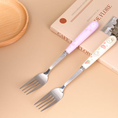 JX003 Long-Handle Cartoon-pattern Fork M.66
