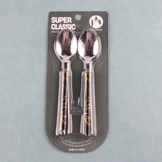 7152 Carded Golden Thread 2-piece Spoon Set M.66