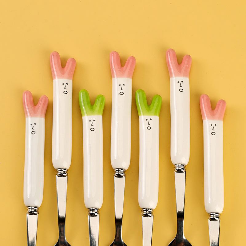 HSA-9 Scallion Pattern Ceramic Handle No.2 Fork M.66