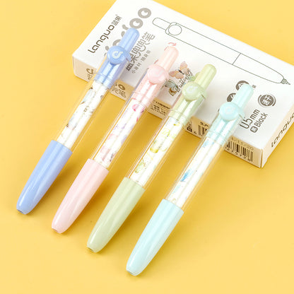 Preciosos bolígrafos de gel giratorios Languo D5004 - JZ Butterfly con mecanismo de clic, ¡en expositor! Su diseño giratorio con motivos de mariposa los hace llamativos y perfectos para exhibir. M.82