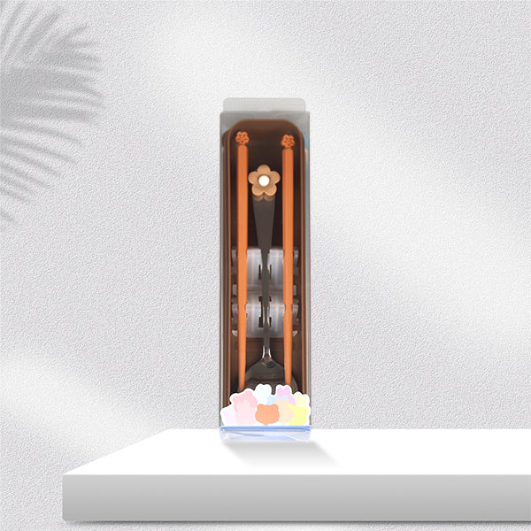 Three - Dimensional Flower - shaped Spoon and Chopsticks Tableware Set M.66 JPDB