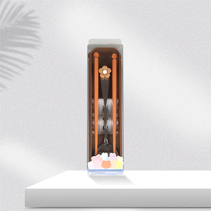 Three - Dimensional Flower - shaped Spoon and Chopsticks Tableware Set M.66 JPDB