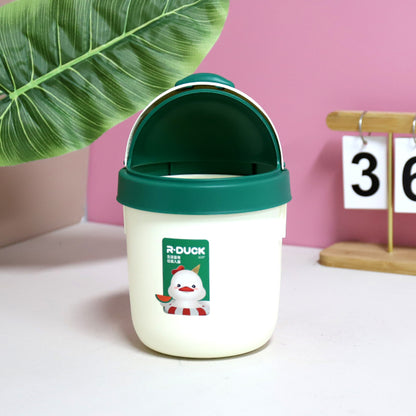 Yuanqi Red Duck Model 581 Duck-Shaped Desktop Sanitary Trash Can M.23 JPDB