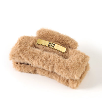 M42 4.3 Inch Furry Square Gold Accessory Big Claw