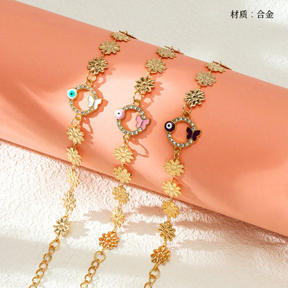 New Style Enamel Irregular Drill Bracelet  M.43