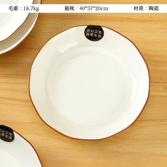 7 - inch Rose - edged Plate M.66 JPDB