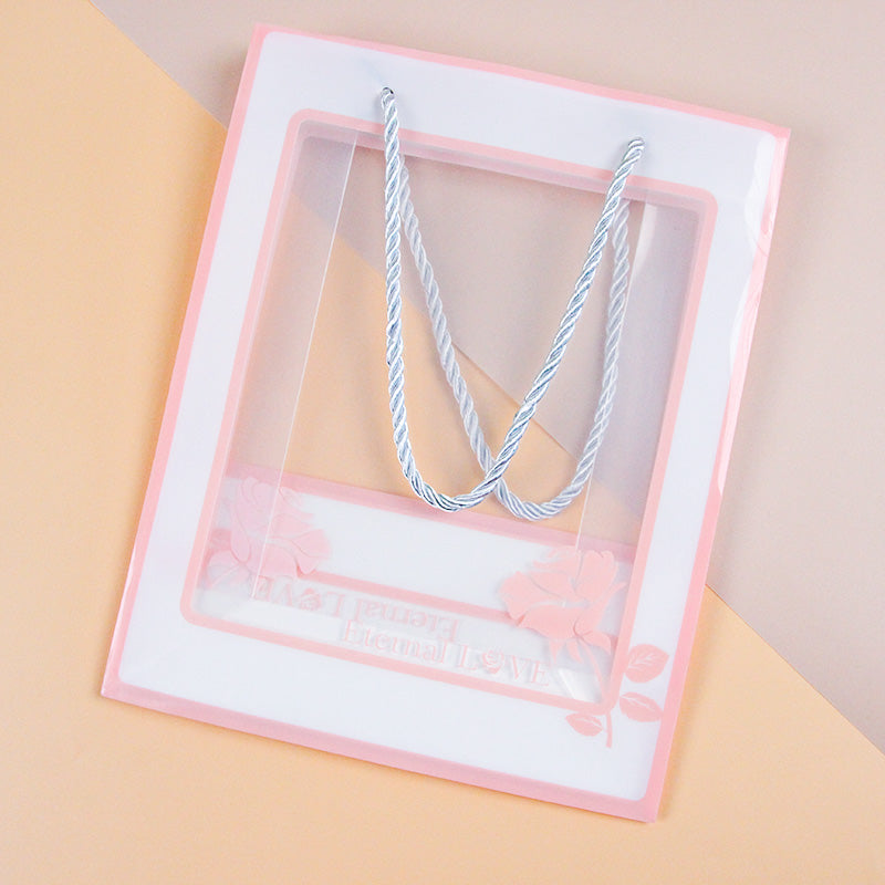Medium-sized Transparent Rose Gift Bag (Vertical) M24 M.73
