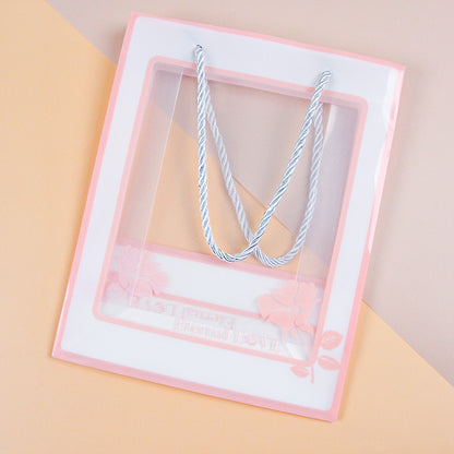 Medium-sized Transparent Rose Gift Bag (Vertical) M24 M.73