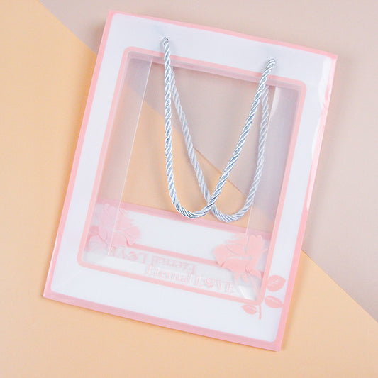 Medium-sized Transparent Rose Gift Bag (Vertical) M24 M.73