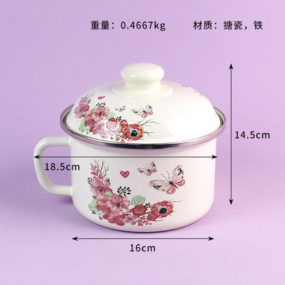 16cm Double Butterflies Porcelain Fast Food Cup - Model K-1603 M.65 JPDB