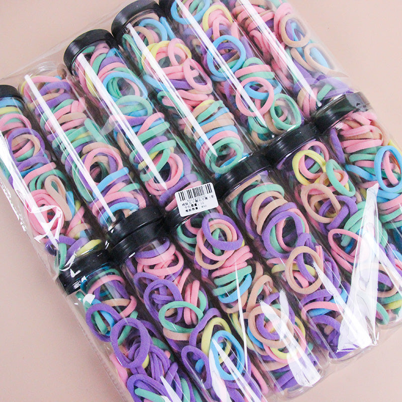 M42 50 colored towel loops in a bucket