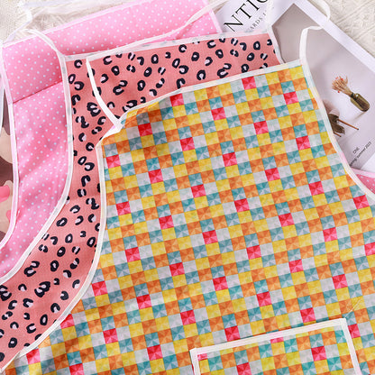 Apron with large floral patterns M.28