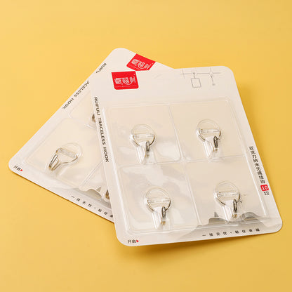 Ruifuli 295 Four Large External Adhesive Hooks with No Trace M.16
