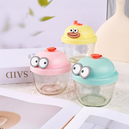 Cartoon - themed Chubby Glass Water Cup (210ml) M.17