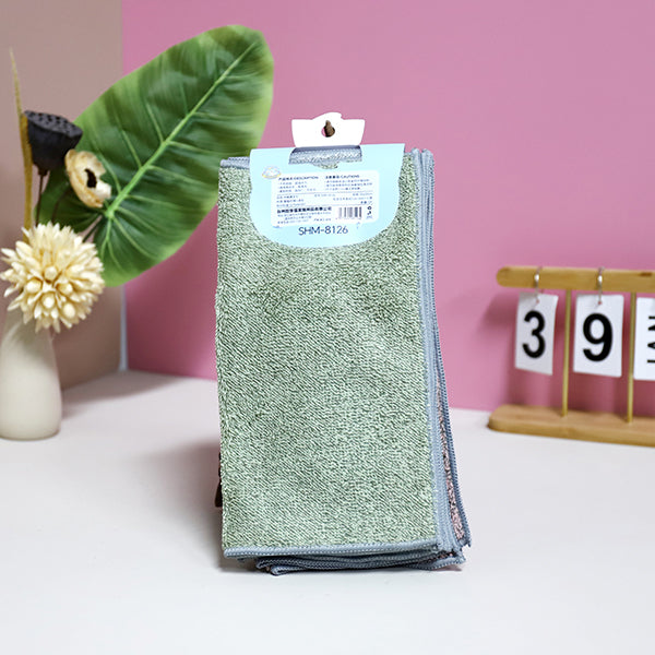 No.8126 5 Pcs Bamboo Charcoal Dish Towel for Kitchen Cleaning M.68 JPDB