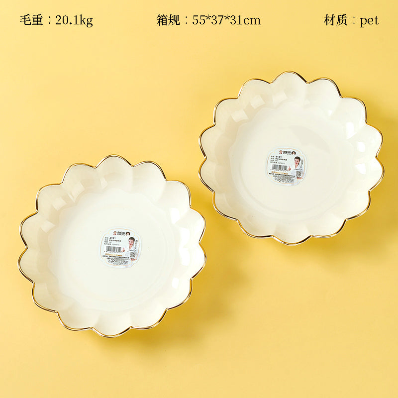 6131 Multi-petal Lotus Fruit Plate M.20