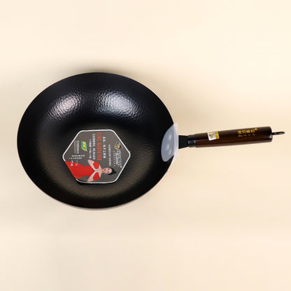 32cm Handmade Flat-Bottomed Iron Pot M.61 JPDB