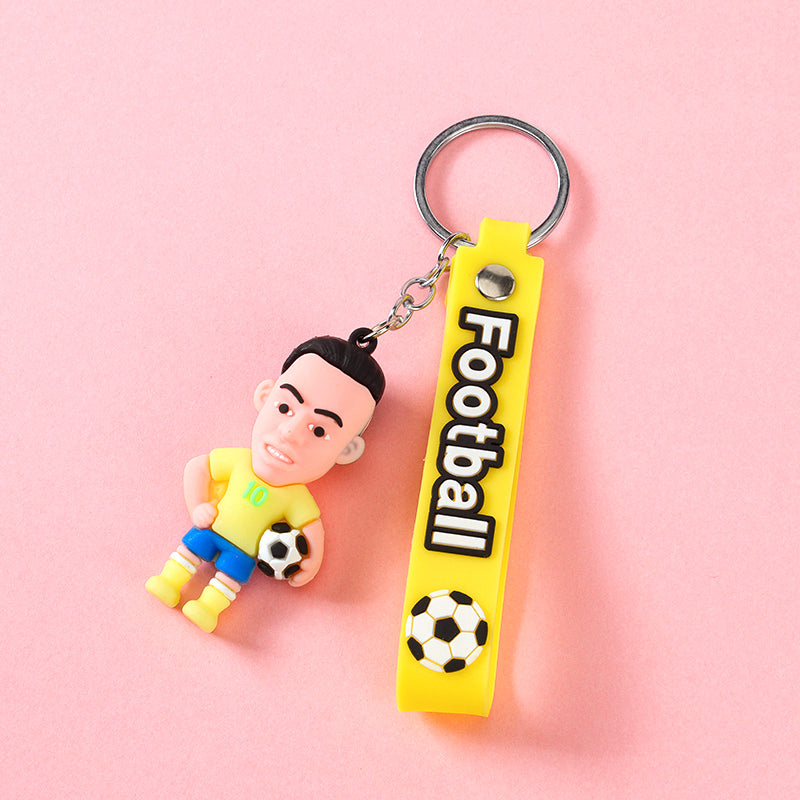 Football Star Charm with Ribbon - Sports Pendant M.41 M.46 M.72