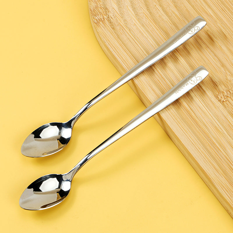 YLZ-7480 Rabbit-Shaped Square-Handle Iced Pointed Spoon M.66