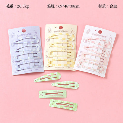 M42 4970 Boxed Printed Four - piece Colorful Bobby Pins