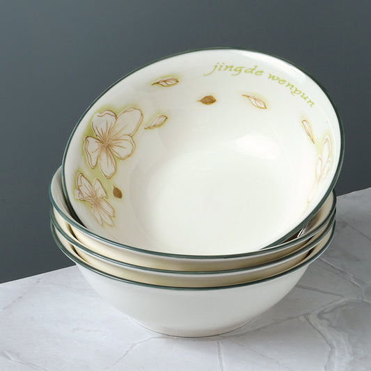 6-inch Printed Dou Bowl with Ice Magnolia Pattern M.66 JPDB