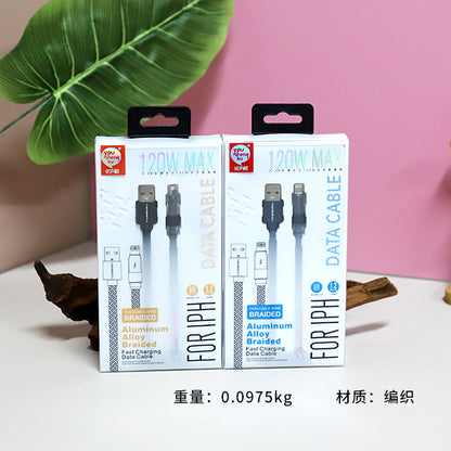 K - 48 USB - C Cable for iPhone 20W PD Fast Charging Braided Durable Cord A.12 JPDB