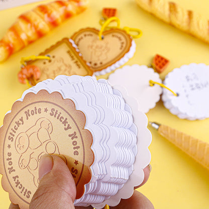 XX-7013 Cookie Themed Notepad 90g Thick Paper 10*14cm Portable Office Notes M.81
