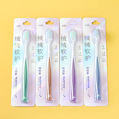 Sanxiao-Olophin 4192 Fluffy Soft Care Toothbrush High-Density Bristles Gum Care for Adults M.14