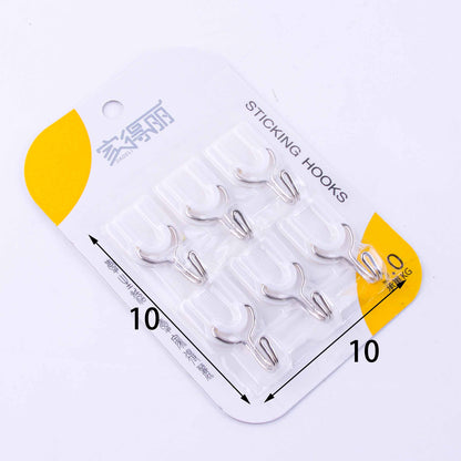 Model JDL8098 Adhesive Hooks - 6 Pcs M.16