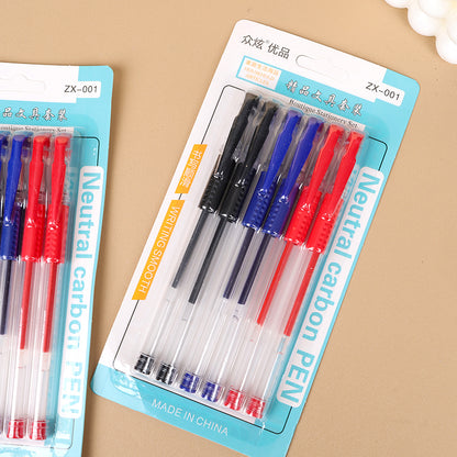Zhongxuan Office Gel Pens, 6 - piece Set (2 Black, 2 Red, 2 Blue) M.82