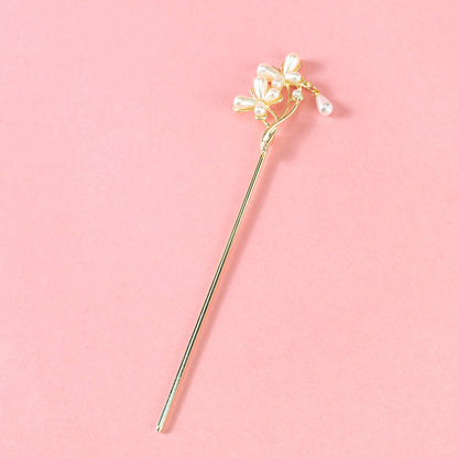 M42 New Pearl Butterfly Decorated Hair Pin
