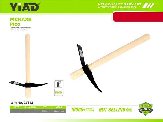 Foreign pickaxe with square wooden handle M.33