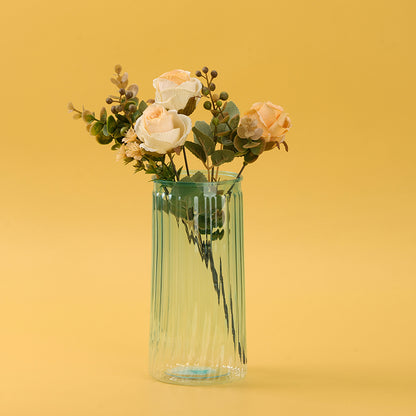 Plastic Vase - Cylindrical Vertical Pattern  M.12